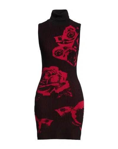 Gaelle Paris Gaëlle Paris Woman Mini Dress Black Size 1 Viscose, Polyamide, Polyester