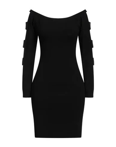 Gaelle Paris Gaëlle Paris Woman Mini Dress Black Size 1 Viscose, Polyester, Polyamide