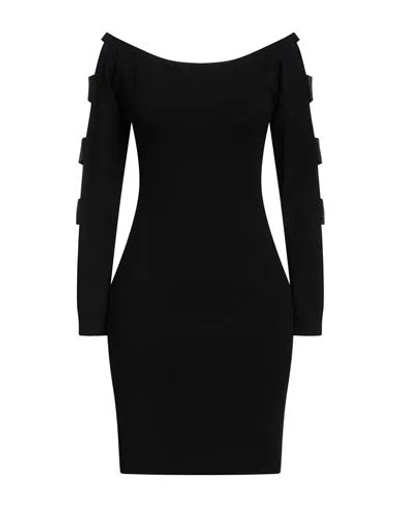 Gaelle Paris Gaëlle Paris Noir Woman Mini Dress Black Size 2 Viscose, Polyester, Polyamide
