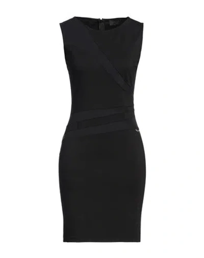 Gaelle Paris Gaëlle Paris Woman Mini Dress Black Size 10 Polyamide, Elastane, Viscose