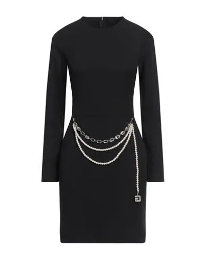 Gaelle Paris Gaëlle Paris Woman Mini Dress Black Size 10 Polyester, Elastane