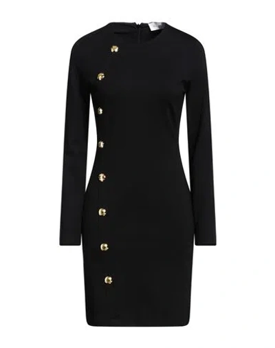 Gaelle Paris Gaëlle Paris Woman Mini Dress Black Size 10 Viscose, Polyamide, Elastane