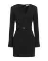 Gaelle Paris Gaëlle Paris Woman Mini Dress Black Size 10 Polyester, Elastane In Black