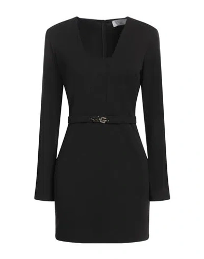 Gaelle Paris Gaëlle Paris Woman Mini Dress Black Size 10 Polyester, Elastane