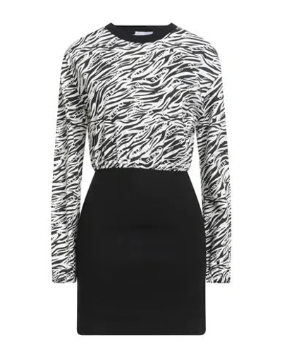 Gaelle Paris Gaëlle Paris Woman Mini Dress Black Size 2 Cotton, Elastane