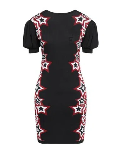 Gaelle Paris Gaëlle Paris Woman Mini Dress Black Size 2 Viscose, Polyamide, Polyester