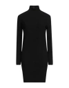 Gaelle Paris Gaëlle Paris Woman Mini Dress Black Size 2 Viscose, Polyester, Polyamide, Elastane In Black