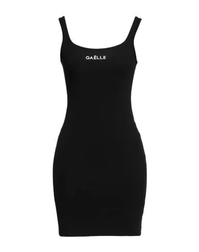 Gaelle Paris Gaëlle Paris Woman Mini Dress Black Size 2 Cotton, Elastane