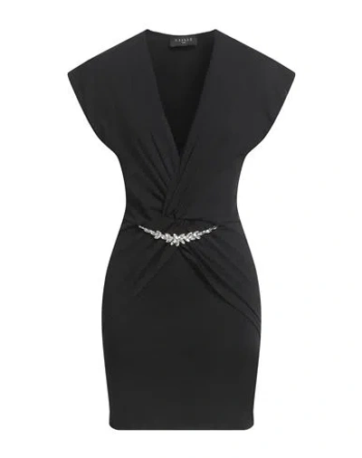 Gaelle Paris Gaëlle Paris Woman Mini Dress Black Size 3 Cotton, Elastane