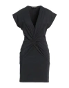 Shop Gaelle Paris Gaëlle Paris Woman Mini Dress Black Size 0 Cotton, Elastane