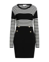 Gaelle Paris Gaëlle Paris Woman Mini Dress Black Size 3 Viscose, Polyester, Polyamide In Black