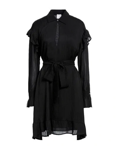 Gaelle Paris Gaëlle Paris Woman Mini Dress Black Size 4 Polyester