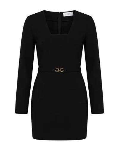 Gaelle Paris Gaëlle Paris Woman Mini Dress Black Size 4 Polyester, Elastane