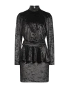 Gaelle Paris Gaëlle Paris Woman Mini Dress Black Size 4 Polyester, Elastane In Black