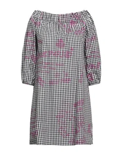 Gaelle Paris Gaëlle Paris Woman Mini Dress Black Size 6 Cotton, Polyamide