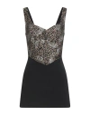 Gaelle Paris Gaëlle Paris Woman Mini Dress Black Size 6 Polyester, Elastane In Black