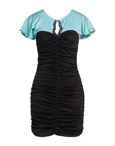 Gaelle Paris Gaëlle Paris Woman Mini Dress Black Size 6 Polyester, Elastane