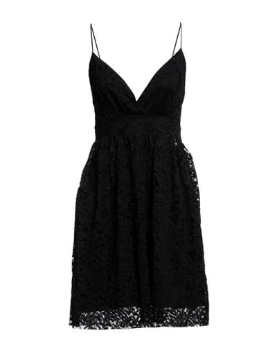 Gaelle Paris Gaëlle Paris Woman Mini Dress Black Size 6 Viscose, Polyamide