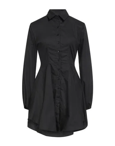 Gaelle Paris Gaëlle Paris Woman Mini Dress Black Size 8 Cotton