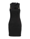 Shop Gaelle Paris Gaëlle Paris Woman Mini Dress Black Size 8 Cotton, Polyamide, Elastane, Polyester