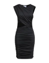 Gaelle Paris Gaëlle Paris Woman Mini Dress Black Size 8 Polyester, Elastane