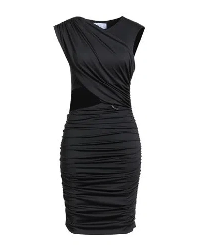 Gaelle Paris Gaëlle Paris Woman Mini Dress Black Size 8 Polyester, Elastane