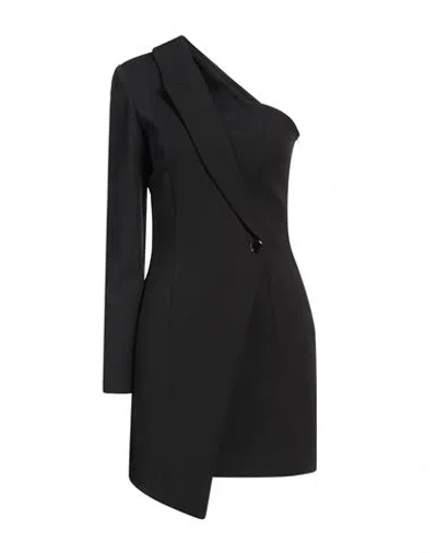 Gaelle Paris Gaëlle Paris Woman Mini Dress Black Size 8 Polyester, Elastane
