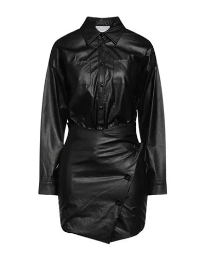 Gaelle Paris Gaëlle Paris Woman Mini Dress Black Size 6 Polyurethane
