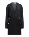 Shop Gaelle Paris Gaëlle Paris Woman Mini Dress Black Size 8 Rayon, Polyamide, Elastane, Polyester