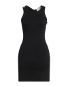 Gaelle Paris Gaëlle Paris Woman Mini Dress Black Size 8 Viscose, Polyamide, Elastane, Cotton