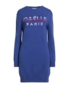 Gaelle Paris Gaëlle Paris Woman Mini Dress Blue Size 1 Wool, Acrylic