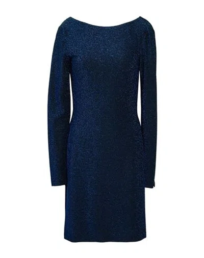 Gaelle Paris Gaëlle Paris Woman Mini Dress Blue Size 4 Polyamide, Polyester, Elastane