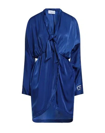 Gaelle Paris Gaëlle Paris Woman Mini Dress Blue Size 4 Polyester