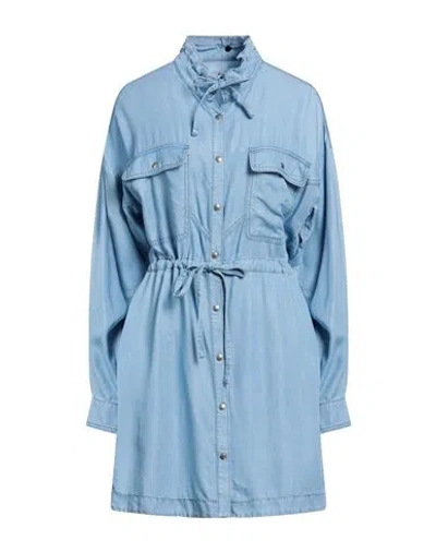 Gaelle Paris Gaëlle Paris Woman Mini Dress Blue Size 6 Lyocell
