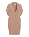 Gaelle Paris Gaëlle Paris Woman Mini Dress Camel Size 1 Viscose, Polyester, Polyamide In Beige