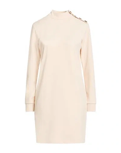 Gaelle Paris Gaëlle Paris Woman Mini Dress Cream Size 2 Polyester, Elastane In Gray