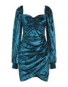 Gaelle Paris Gaëlle Paris Woman Mini Dress Deep Teal Size 8 Polyester, Elastane