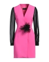 Shop Gaelle Paris Gaëlle Paris Woman Mini Dress Fuchsia Size 10 Polyester, Elastane In Pink
