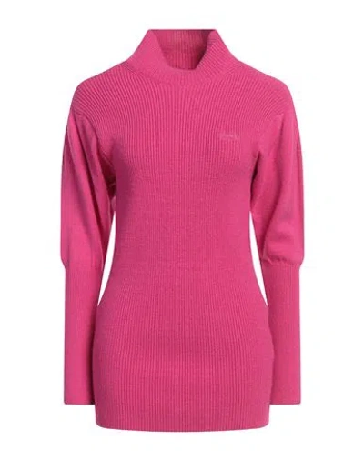 Gaelle Paris Gaëlle Paris Woman Mini Dress Fuchsia Size 2 Viscose, Polyester, Polyamide In Pink