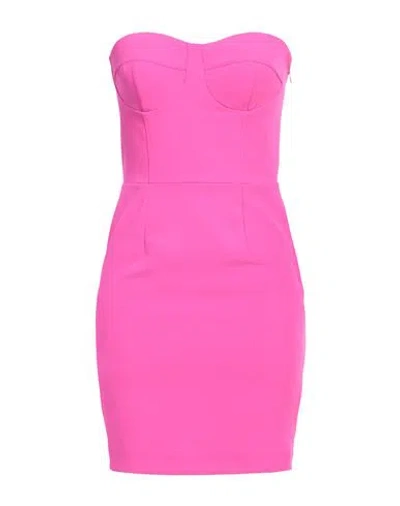 Gaelle Paris Gaëlle Paris Woman Mini Dress Fuchsia Size 6 Polyester In Pink