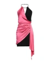 Gaelle Paris Gaëlle Paris Woman Mini Dress Fuchsia Size 8 Polyester, Elastane In Pink