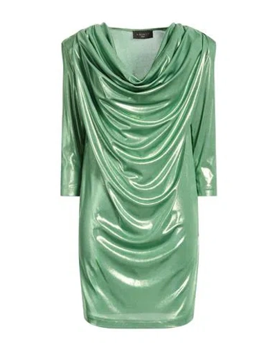 Gaelle Paris Gaëlle Paris Woman Mini Dress Green Size 12 Polyester, Elastane