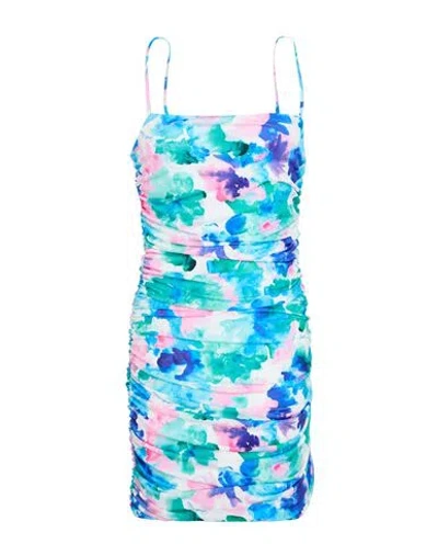 Gaelle Paris Gaëlle Paris Woman Mini Dress Green Size 6 Polyester, Elastane In Multi