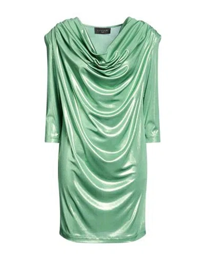 Gaelle Paris Gaëlle Paris Woman Mini Dress Green Size 6 Polyester, Elastane