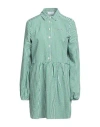 Gaelle Paris Gaëlle Paris Woman Mini Dress Green Size 8 Cotton In Green