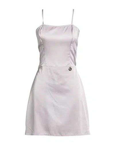 Gaelle Paris Gaëlle Paris Woman Mini Dress Grey Size 6 Polyester, Elastane In Gray