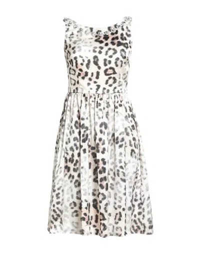 Gaelle Paris Gaëlle Paris Woman Mini Dress Ivory Size 2 Polyester In Multi