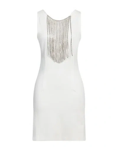 Gaelle Paris Gaëlle Paris Woman Mini Dress Ivory Size 8 Viscose, Polyamide, Elastane In White