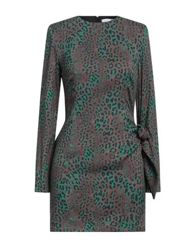 Gaelle Paris Gaëlle Paris Woman Mini Dress Khaki Size 8 Polyester, Elastane In Beige