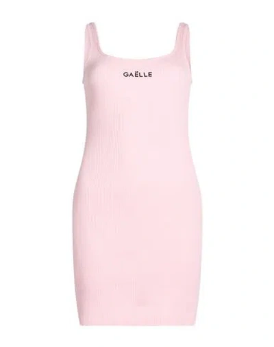Gaelle Paris Gaëlle Paris Woman Mini Dress Light Pink Size M Cotton, Elastane